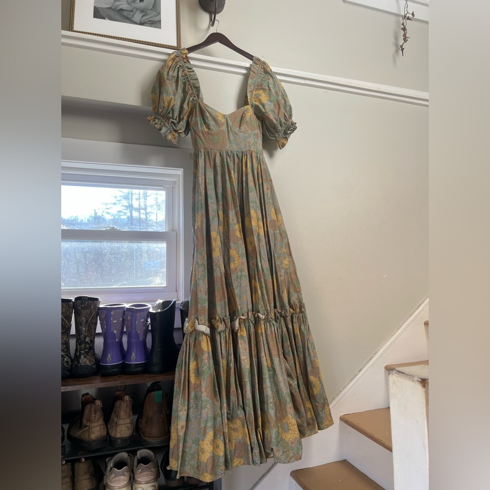 Selkie x Free People The Ritz Dress in Citrus Trip
